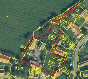 Rodinný dům s hospodářskými stavbami a pozemky v Jiřících u Zruče nad Sázavou - Mapa.JPG