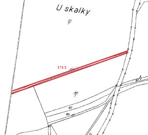 Prodej  1/2 práva k  bývalé stodole a  pozemkům  9 083 m2 v Třebešicích u Kutné Hory - Mapa2.JPG
