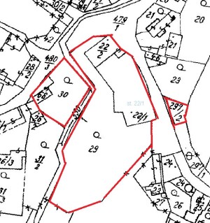 Prodej  1/2 práva k  bývalé stodole a  pozemkům  9 083 m2 v Třebešicích u Kutné Hory - Mapa_1.jpg