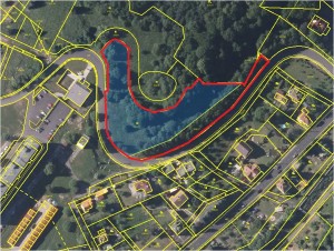 Dva na sebe navazující pozemky o výměře 6942 m2 v obci Martiněves u Děčína k výstavbě rodinných domů - mapka1.jpg