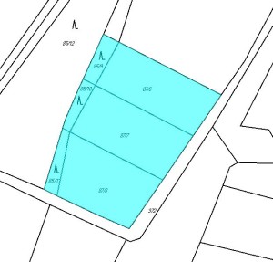 Lesní  a zemědělské pozemky v Krchlebech u Čáslavi - Mapa1.JPG