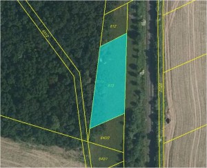 Orná půda o výměře 956 m2 v obci Veselá u Mnichova Hradiště - mapka2.JPG