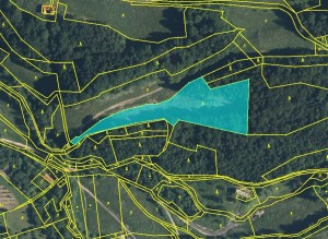 Podíl ve výši 1/4 na lesním pozemku o výměře 9 331 m2 v obci Lutonina u Zlína - mapka_2.JPG
