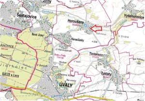 Pozemek  91 m2 v Horoušanech, Praha - východ - mapka4.jpg