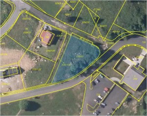 Pozemek o výměře 1176 m2 v obci Martiněves u Děčína k výstavbě rodinných domů - mapka1.JPG