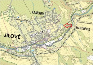 Pozemek o výměře 4916 m2 v obci Martiněves u Děčína k výstavbě rodinných domů - mapka2.jpg