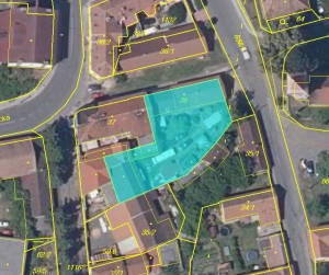 RD s dispozicí 2+1 (166 m2) s pozemkem 804 m2 ve Všetatech u Mělníku  - Mapka1.JPG