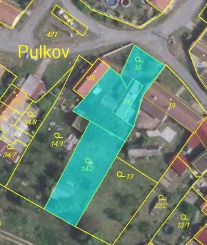 Rekreační chalupa se zahradou (847 m2) v obci Biskupice - Pulkov u Moravských Budějovic - RD.JPG