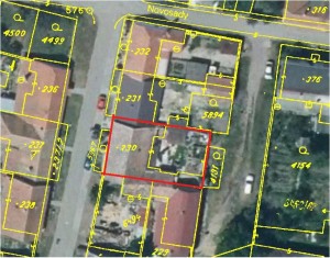 Rodinný dům 100 m2 s pozemky v Hrušovanech nad Jevišovkou - mapka - parcela St. 230.jpg