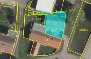 Rodinný dům 3+1 (125 m2) s pozemky (246 m2) v části Městec obce Chroustovice - Mapka.JPG
