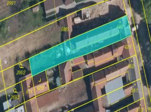 Rozestavěný rodinný řadový dům (340 m2) s pozemkem 589 m2 v Blatnici pod Svatým Antonínkem - Mapka.JPG
