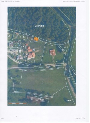 Zděná rekreační chata (užitná plocha 130 m2) s pozemkem 361 m2 v obci Zahrádka mezi Českým Krumlovem, Kaplicemi a Rožmberkem - mapka3.jpg
